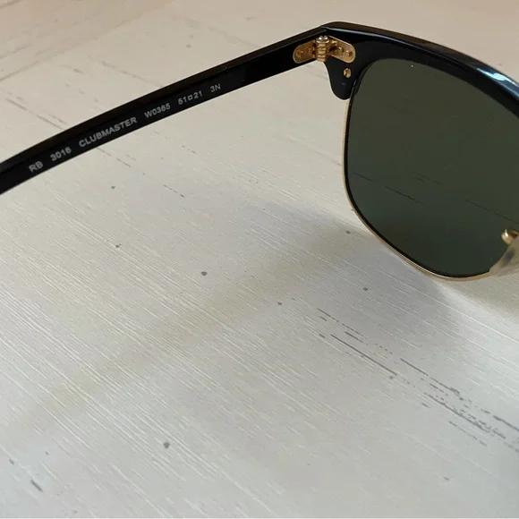 Rayban club wear gold and black sunglasses